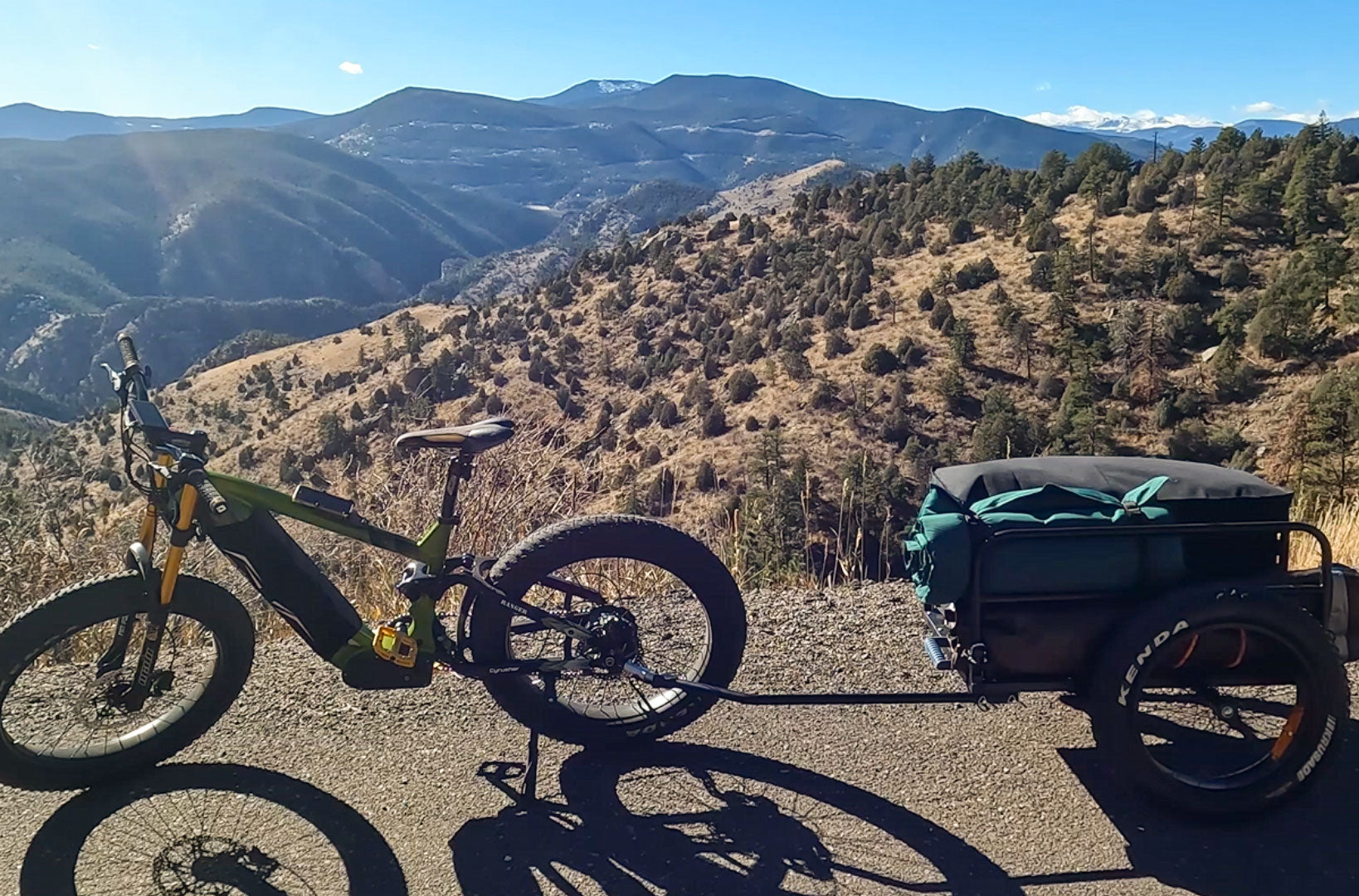 Mountain bike baby yiull trailer